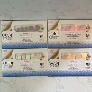 Color Street Pedicure Nail Strips Footprints Bundle